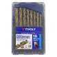 Forets métaux HSS-E5 Cobalt 5 % Tivoly Technic Ø 1 à 10 mm - Coffret de 19 pièces