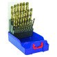 Metal HSS-E5 Cobalt 5% Tivoly Technic Drill Bits Ø 1 to 13 mm - Set of 25 pieces