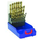 Forets métal HSS-E5 Cobalt 5 % Tivoly Technic Ø 1 à 13 mm - Coffret de 25 pièces