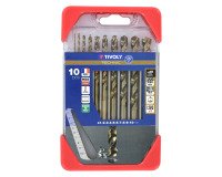Metal HSS-E5 Cobalt 5% Tivoly Technic forests Ø 1 to 10 mm, graduated SLR - Set of 10 pieces