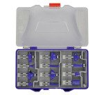 Fraises de défonceuse formes assorties, Tivoly Technic, queue Ø 8 mm - Coffret de 12