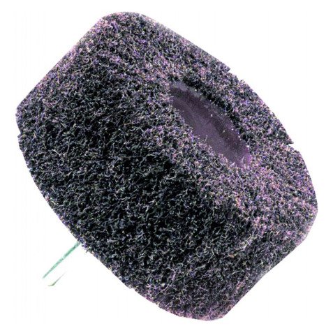 Roue mousse abrasive pour perçeuse-visseuse Tivoly Ø 100 x 45 mm, grain 80, tige 6 mm