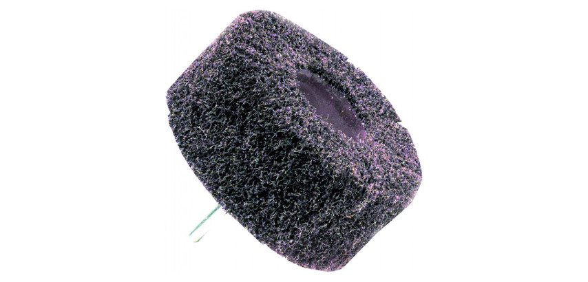 Roue mousse abrasive pour perçeuse-visseuse Tivoly Ø 60 x 40 mm, grain 80, tige 6 mm