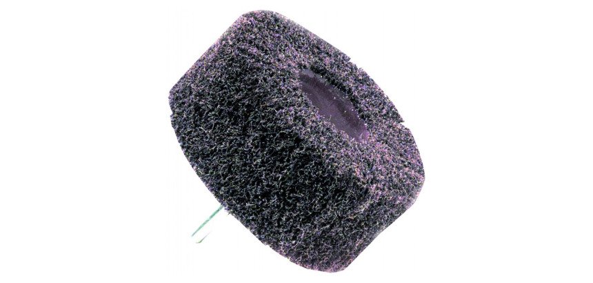 Roue mousse abrasive pour perçeuse-visseuse Tivoly Ø 60 x 40 mm, grain 80, tige 6 mm
