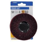 Roue mousse abrasive pour perçeuse-visseuse Tivoly Ø 100 x 45 mm, grain 80, tige 6 mm