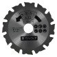 Sägeblatt Hartmetall für Tivoly-Winkelschleifer Ø125 mm - Bohrung 22,22 mm - 12 Zähne