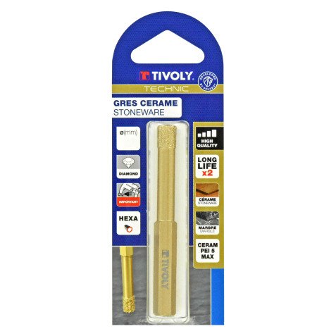 Foret diamant à sec Tivoly Technic Ø 6 mm