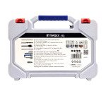 Mallette pour le perçage multi-matériaux et le vissage Tivoly Technic, 60 pièces