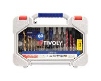 Tivoly • Koffer 60st T60 voor boren in metaal, hout, beton, tegels en schroeven