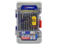 Mixed-material Tivoly Technic Drill Bits Set - 20-piece Kit
