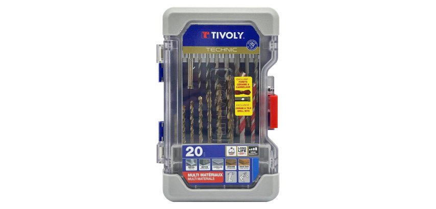 Forets mixtes multi-matériaux Tivoly Technic - Coffret de 20 pièces