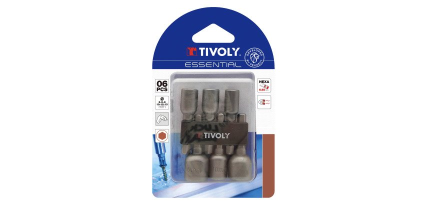 Noix de serrage magnétiques Tivoly Essential Ø 6 à 13 mm - Pack de 6 pièces