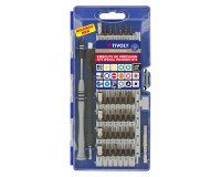 Präzisions-Schraubendreher-Bits und Zubehör von Tivoly technic - Set mit 60 Teilen.