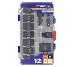 Douilles à choc Tivoly Technic Ø 8 à 24 mm + accessoires - Coffret de 12 pièces