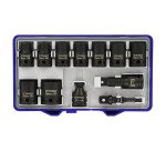 Douilles à choc Tivoly Technic Ø 8 à 24 mm + accessoires - Coffret de 12 pièces