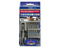 Coffret de vissage de précision Tivoly Technic 35 pièces : Embouts + tournevis + porte-embout magnétique
