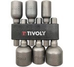 Noix de serrage magnétiques Tivoly Essential Ø 6 à 13 mm - Pack de 6 pièces