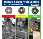 Lame de scie Carbure pour meuleuse Tivoly Ø125 mm – Alésage 22,22 mm – 12 Dents