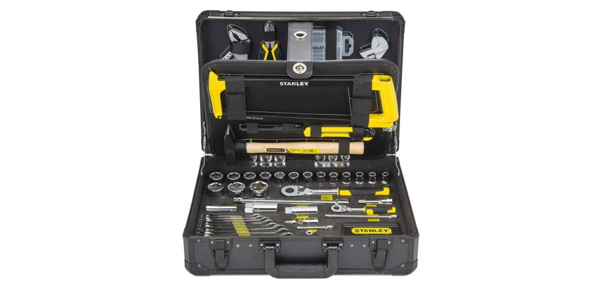 Wartungskoffer Stanley mit 4 Ebenen Werkzeugen, 142 Teile