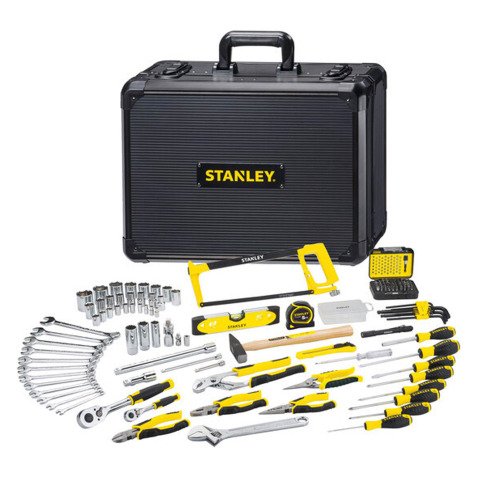 Valise de maintenance Stanley 4 niveaux d'outils, 142 pièces