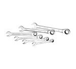 Clés mixtes à cliquet Stanley - Jeu de 7 pièces