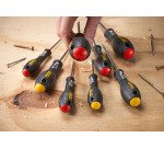 Jeu de 8 tournevis électricien, mécanicien et Phillips Stanley Fatmax