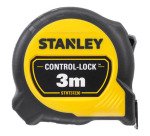 Mètre ruban Stanley Control-Lock 3 m x 19 mm, double marquage