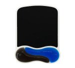 Tapis souris avec repose-poignet ergonomique noir/bleu