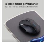 Tapis souris avec repose-poignet ergonomique noir/bleu