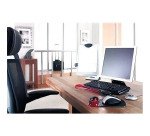 Tapis souris avec repose-poignet ergonomique noir/rouge