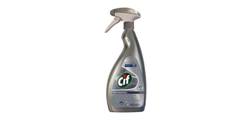 Limpiador Cif Pro para aceros y cristales - spray de 750 ml