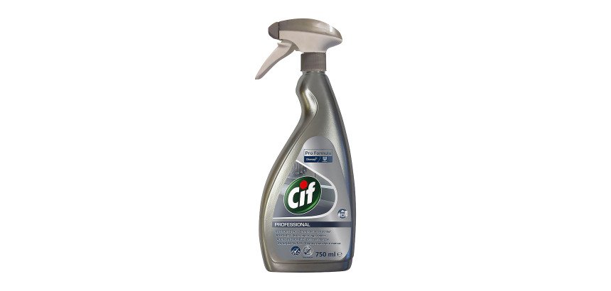 Limpiador Cif Pro para aceros y cristales - spray de 750 ml