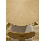 Table Naanim placage chêne L 180 x P 110 cm