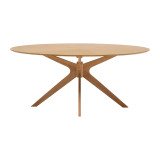 Table Naanim placage chêne L 180 x P 110 cm