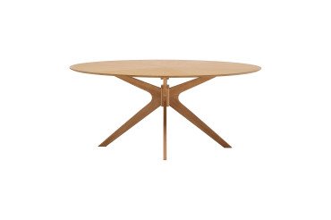 Table Naanim placage chêne L 180 x P 110 cm