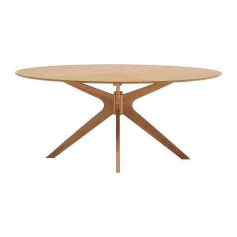 Table Naanim placage chêne L 180 x P 110 cm