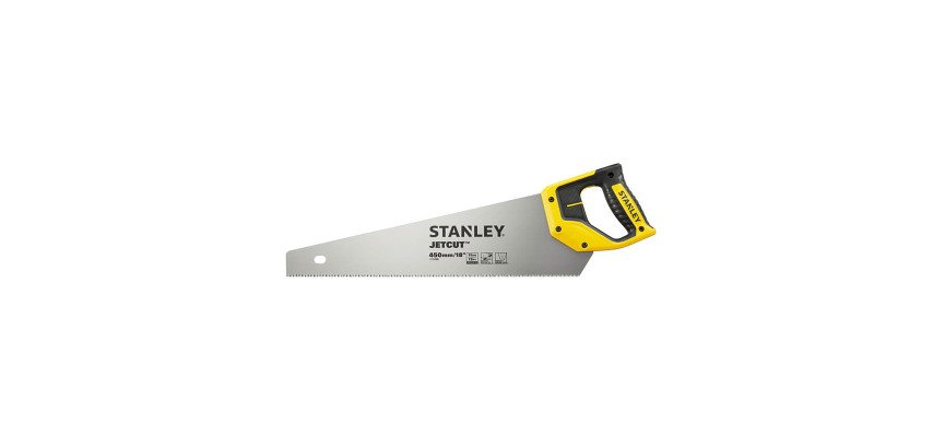 Scie égoïne Stanley Jetcut coupe fine 45 cm, 11 dents/pouce