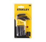 Clés hexagonales Stanley 1,5 à 10 mm - Jeu de 10
