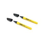 Marqueur permanent à pointe fine Stanley, noir - Lot de 2