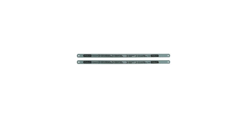 Lame de scie à métaux 30 cm Stanley flexibles LION, 10 dents/pouce - Lot de 2