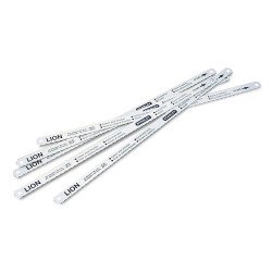 Lame de scie à métaux 30 cm Stanley flexible LION 8-10-12 dents/cm - Lot de 5