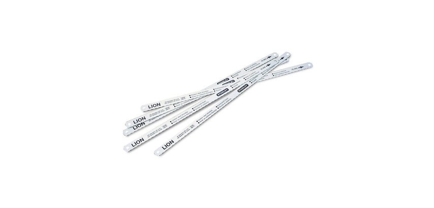 Lame de scie à métaux 30 cm Stanley flexible LION 8-10-12 dents/cm - Lot de 5