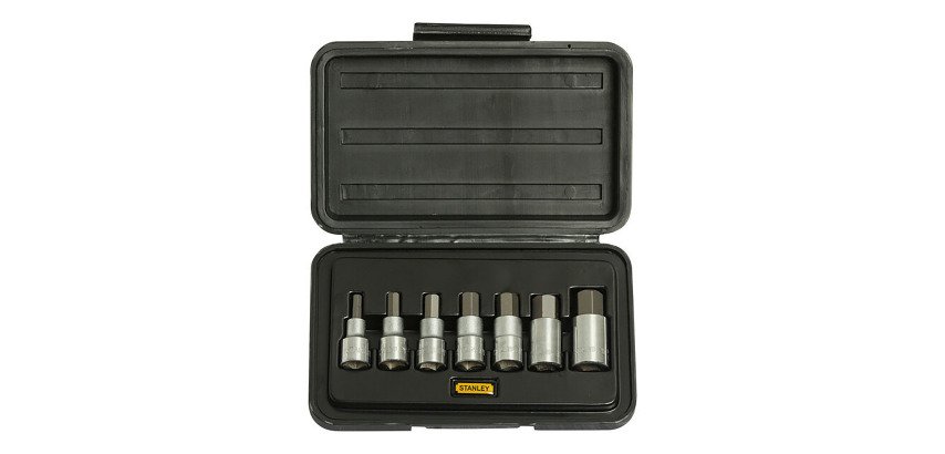 Douilles 6 pans 1/2" Stanley - Coffret de 7 pièces
