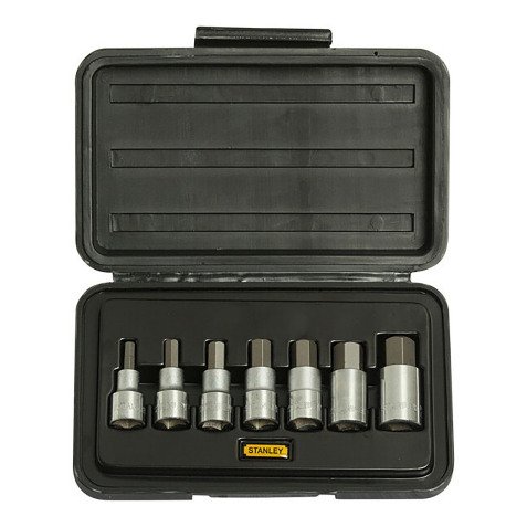 Douilles 6 pans 1/2" Stanley - Coffret de 7 pièces