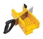 Boîte à coupe plastique avec cales excentriques Stanley + Scie à dos