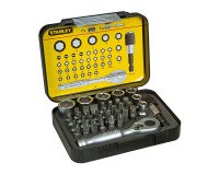 Bitschroevendraaiers 1/4" met ratel Stanley - Set van 39 stuks