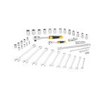 Clés à cliquet, à douille et mixtes 72 dents avec accessoires Stanley - Coffret de 41 pièces