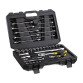 Clés à cliquet, à douille et mixtes 72 dents avec accessoires Stanley - Coffret de 41 pièces