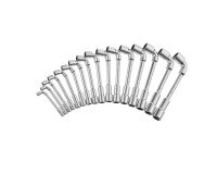 Clés à pipe débouchées Stanley 6 x 12 pans - Jeu de 16