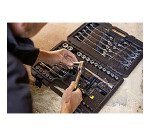 Clés à cliquet, à douille et mixtes 72 dents avec accessoires Stanley - Coffret de 41 pièces